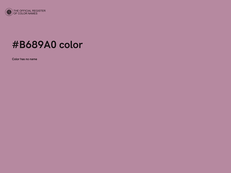 #B689A0 color image