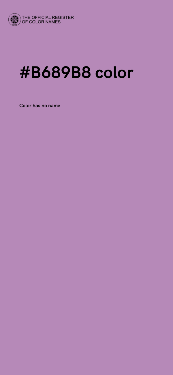 #B689B8 color image
