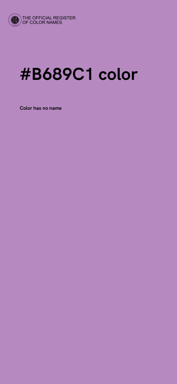 #B689C1 color image