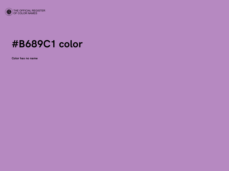 #B689C1 color image