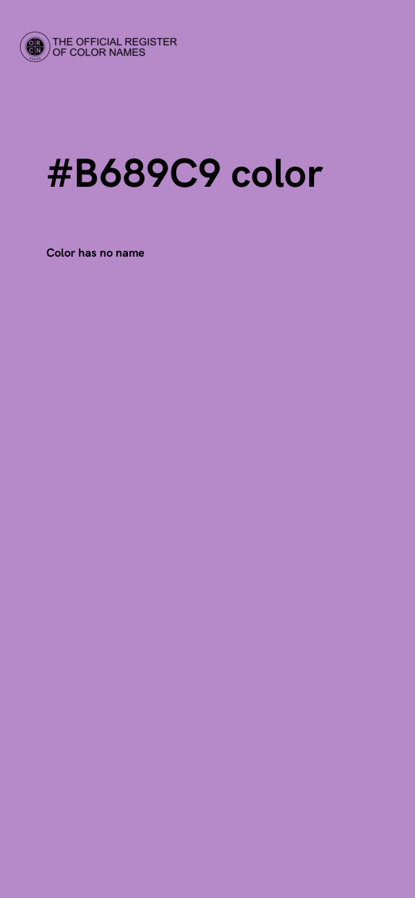 #B689C9 color image
