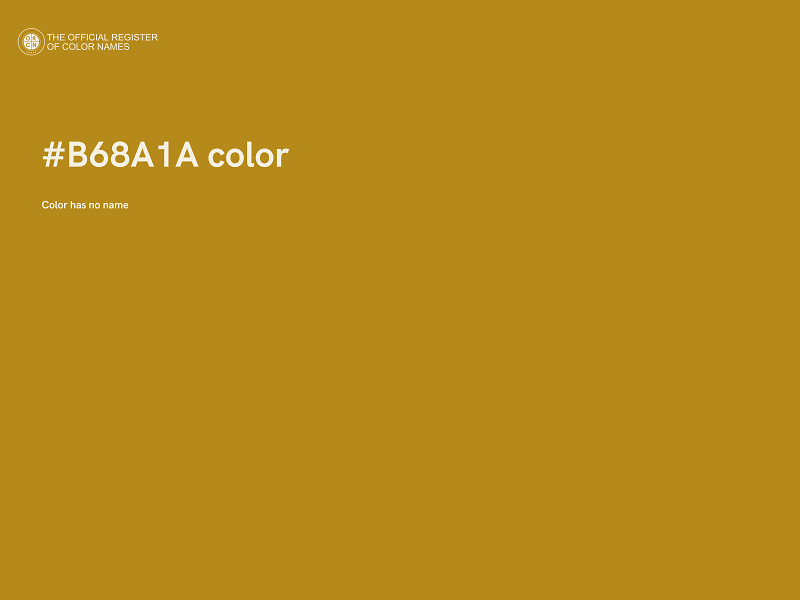 #B68A1A color image