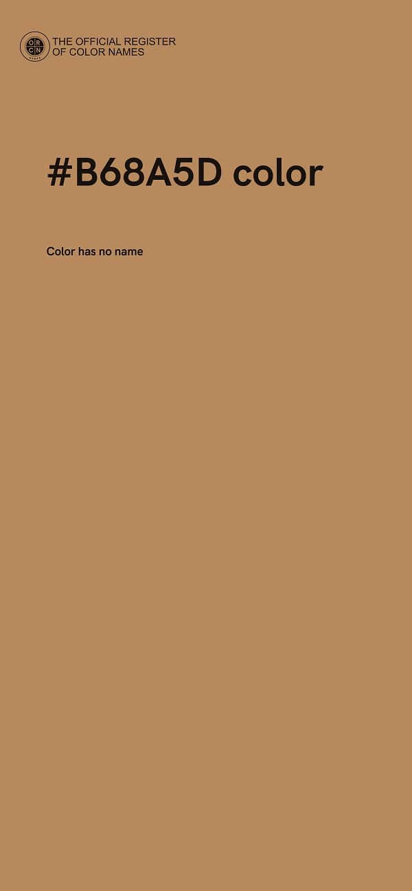 #B68A5D color image