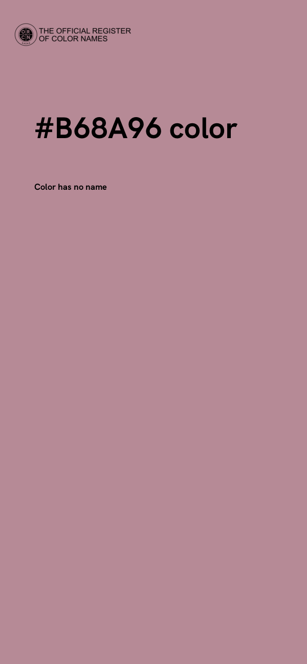#B68A96 color image