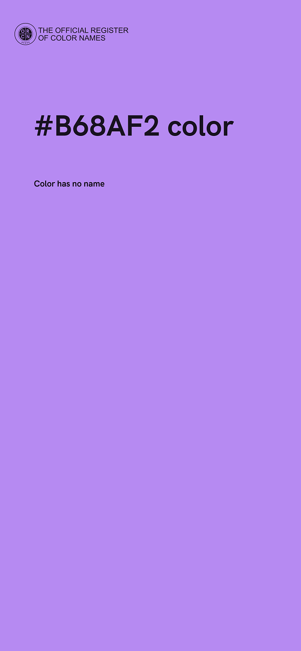 #B68AF2 color image