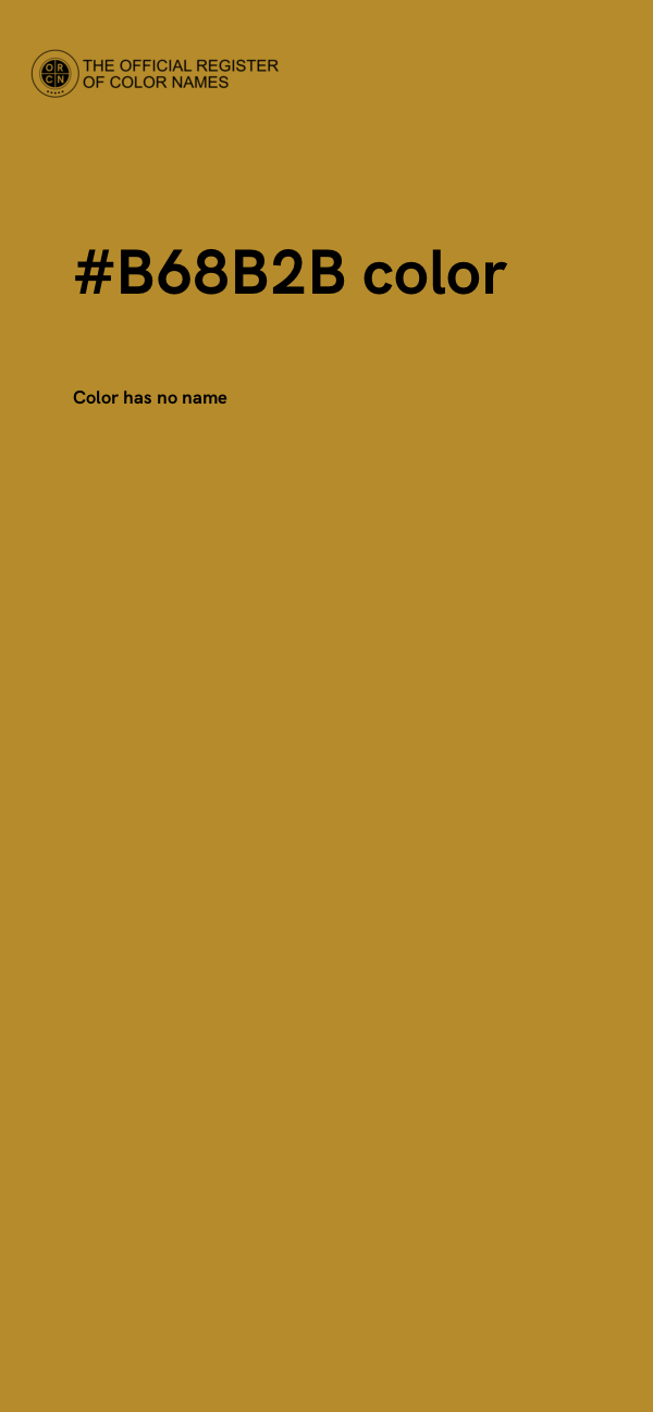 #B68B2B color image