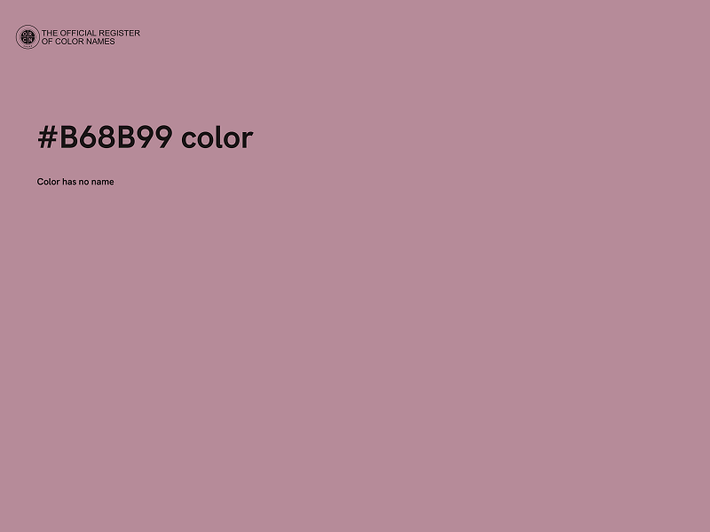 #B68B99 color image