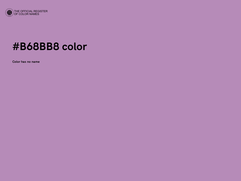 #B68BB8 color image