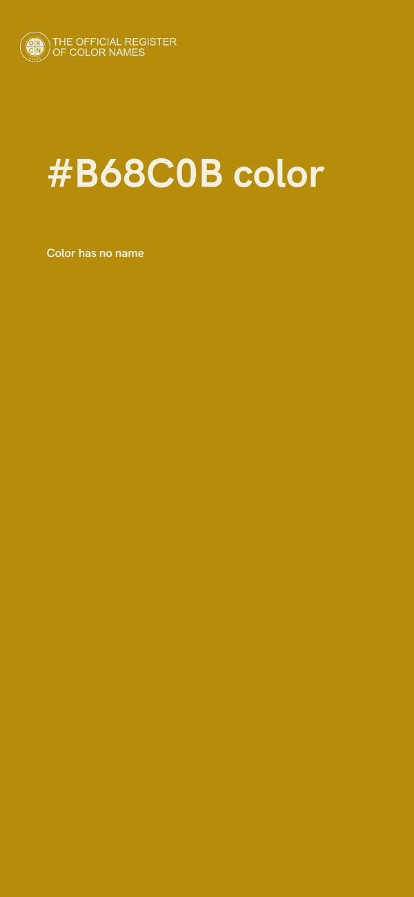#B68C0B color image