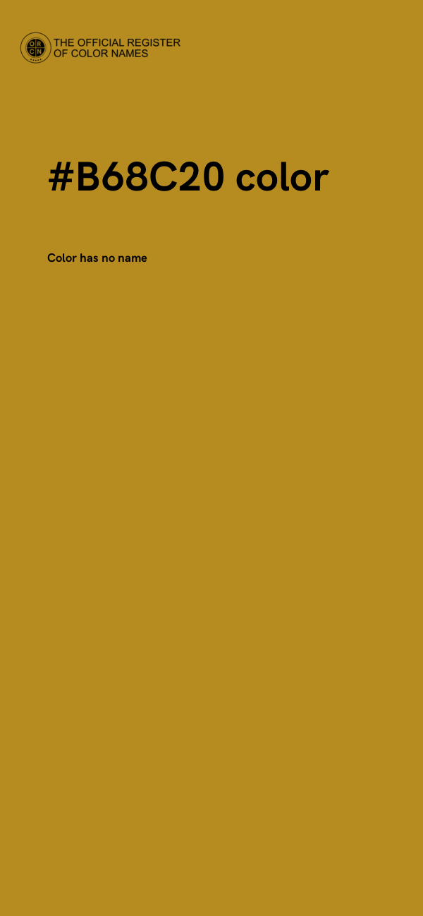 #B68C20 color image