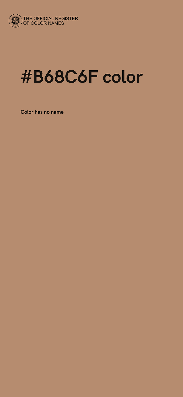 #B68C6F color image