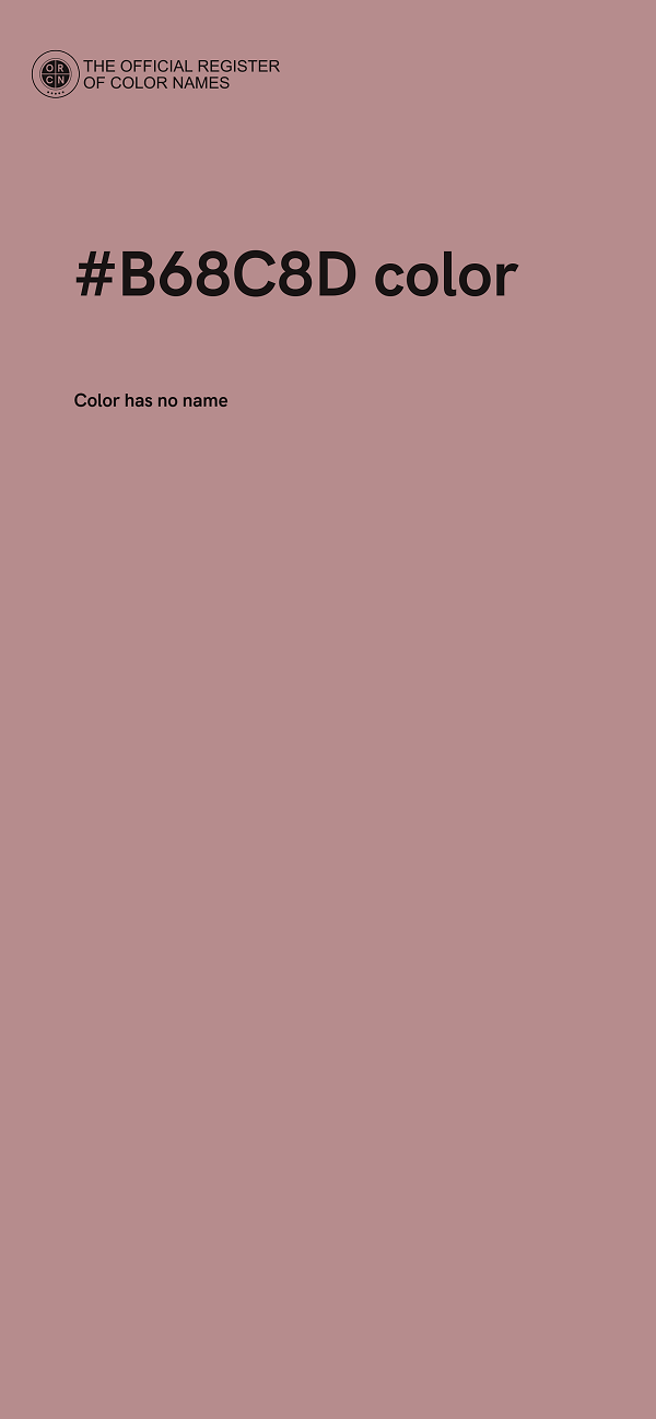 #B68C8D color image