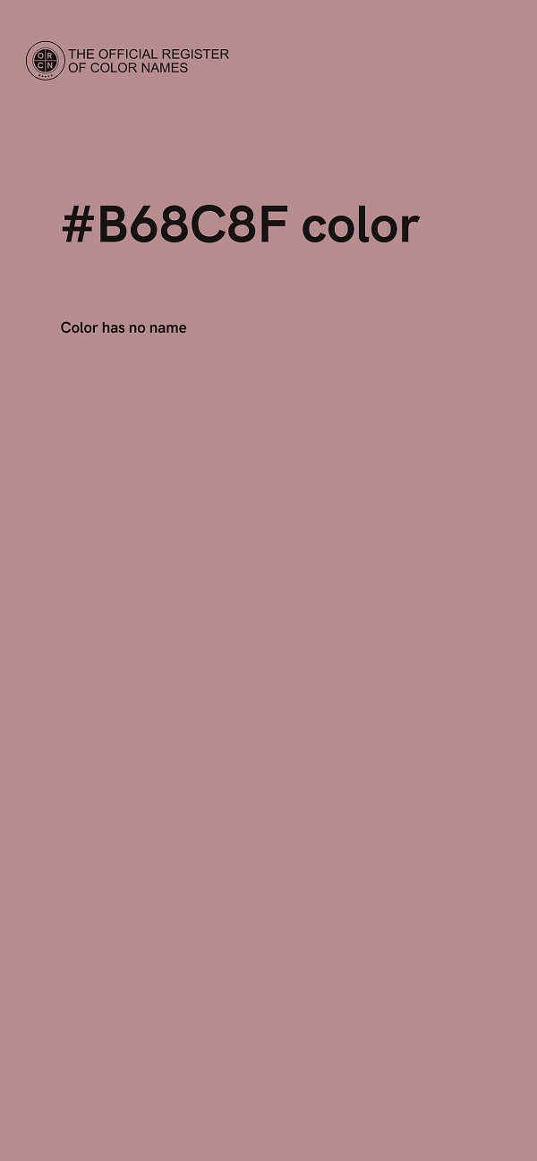 #B68C8F color image