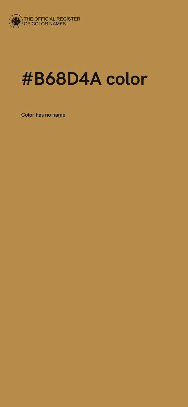 #B68D4A color image