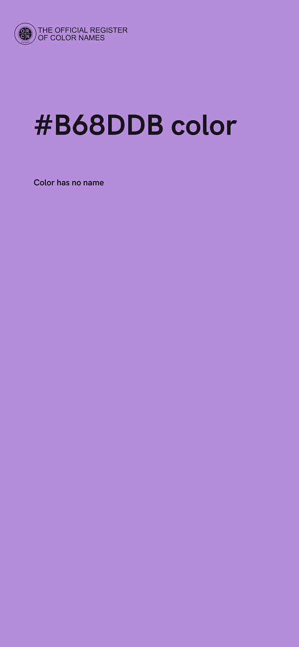 #B68DDB color image