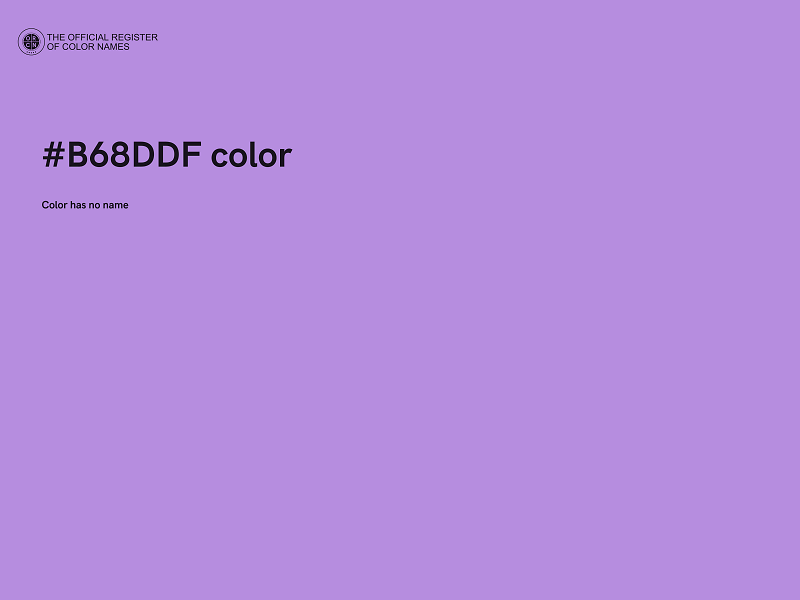 #B68DDF color image