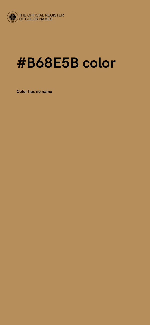 #B68E5B color image