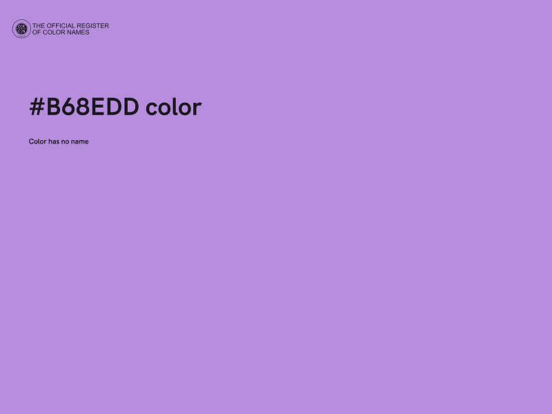 #B68EDD color image