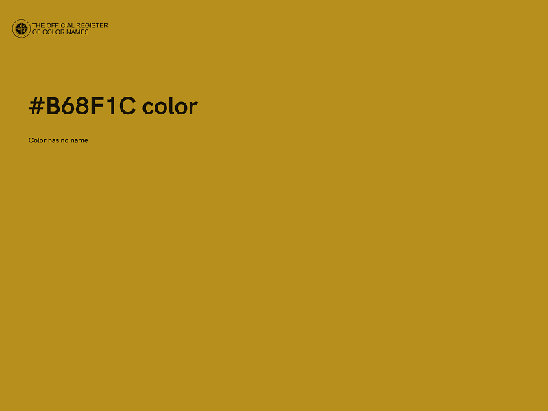 #B68F1C color image