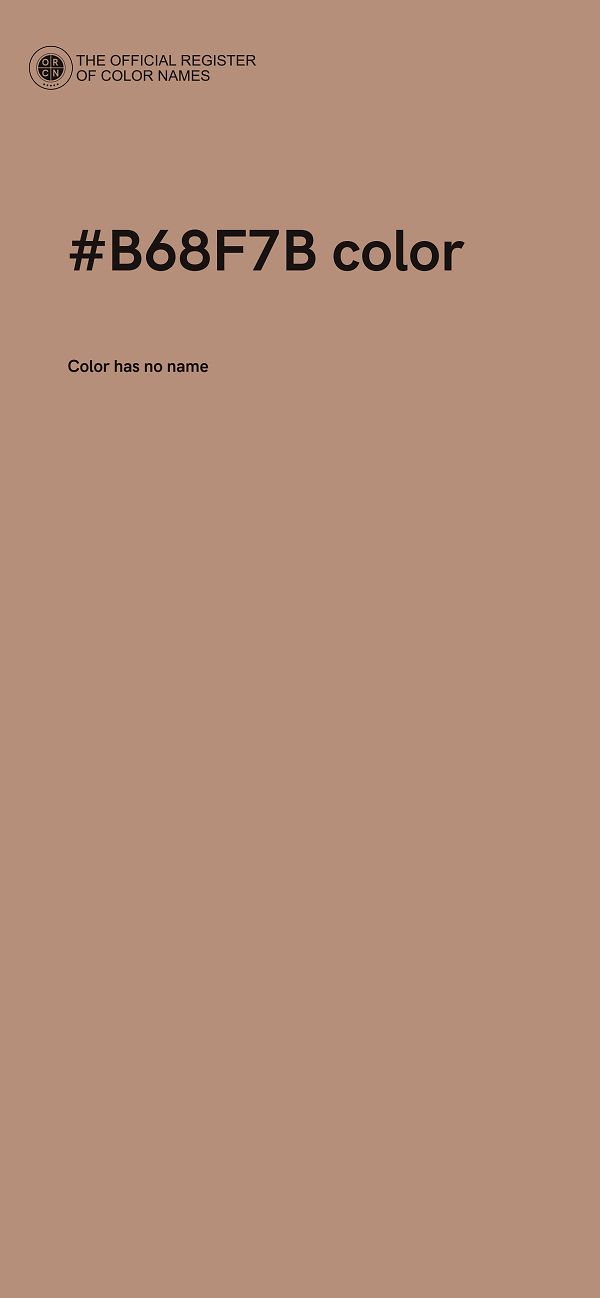 #B68F7B color image