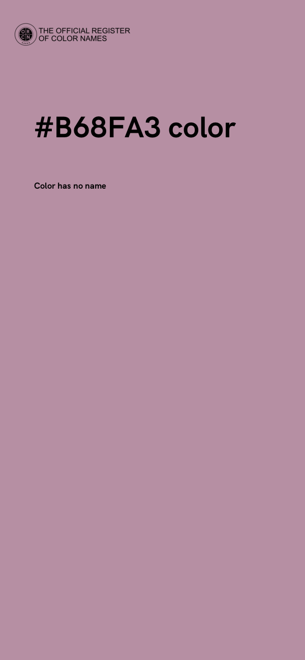 #B68FA3 color image