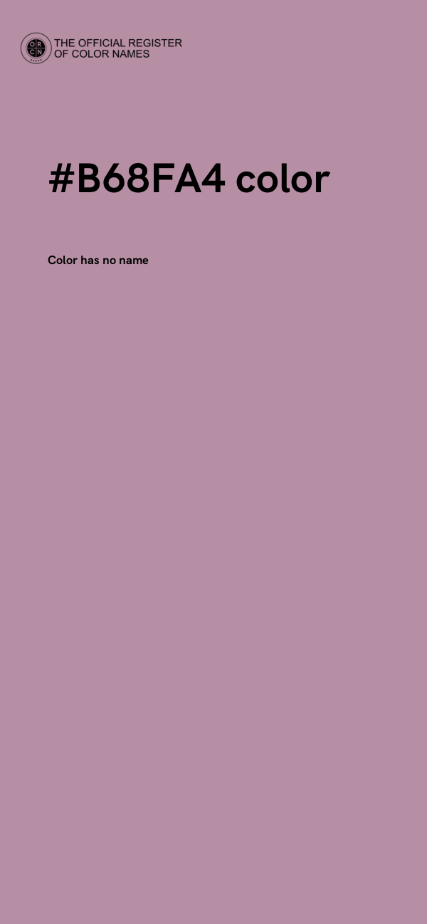 #B68FA4 color image