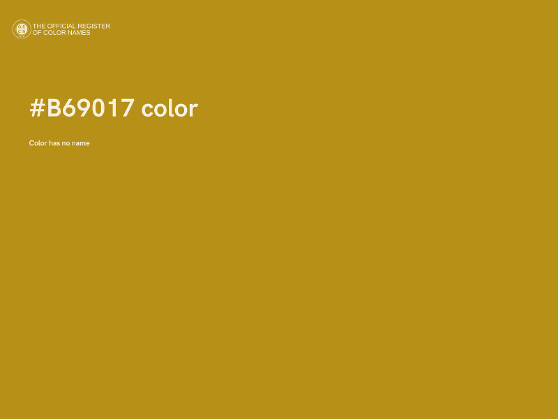 #B69017 color image