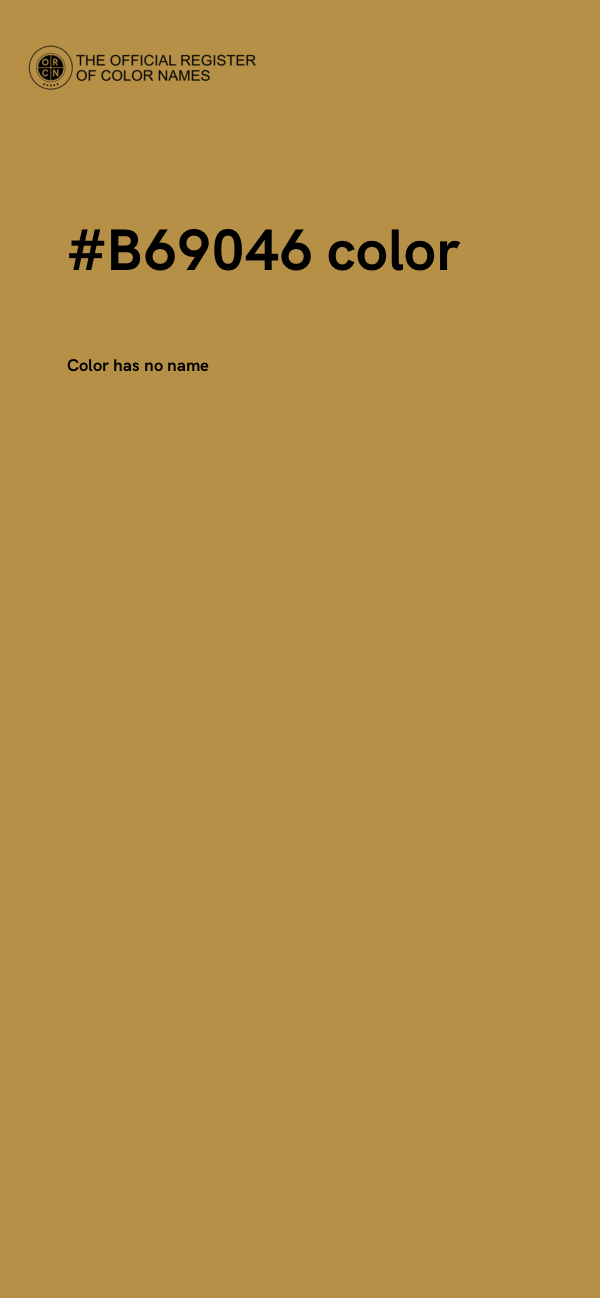 #B69046 color image
