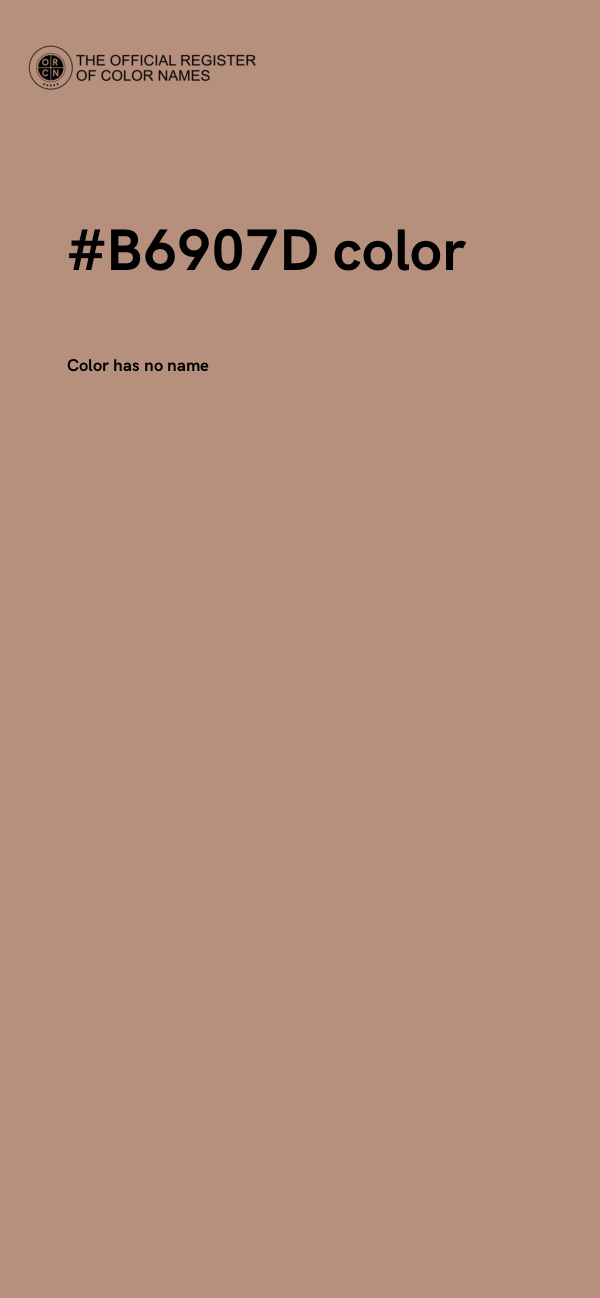 #B6907D color image