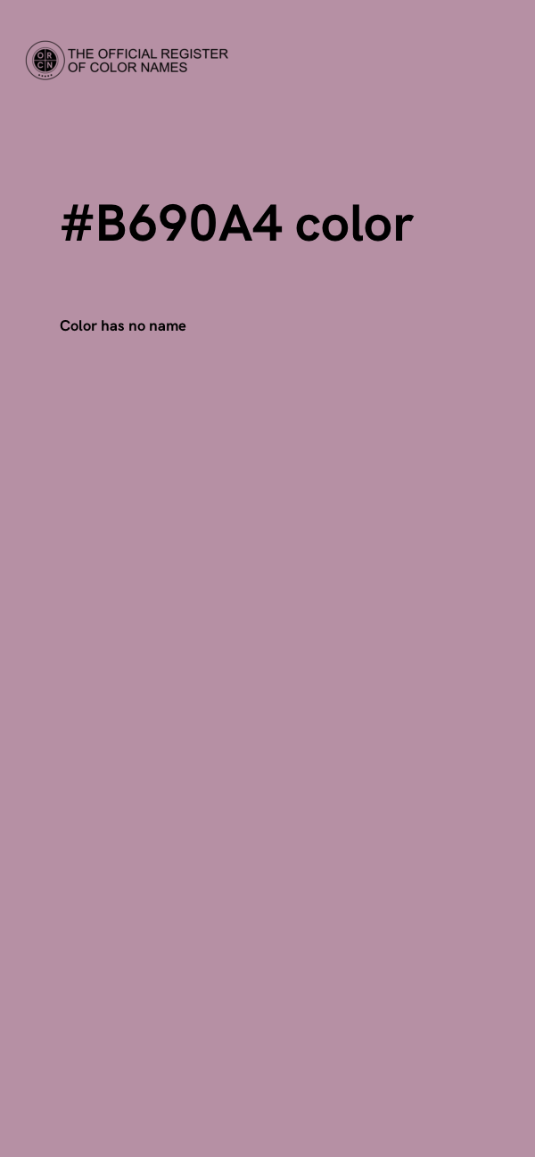 #B690A4 color image