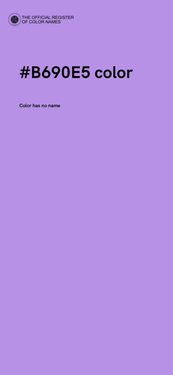 #B690E5 color image