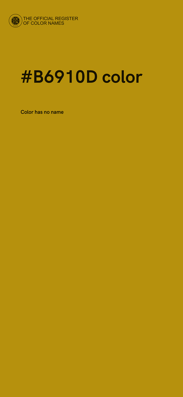 #B6910D color image