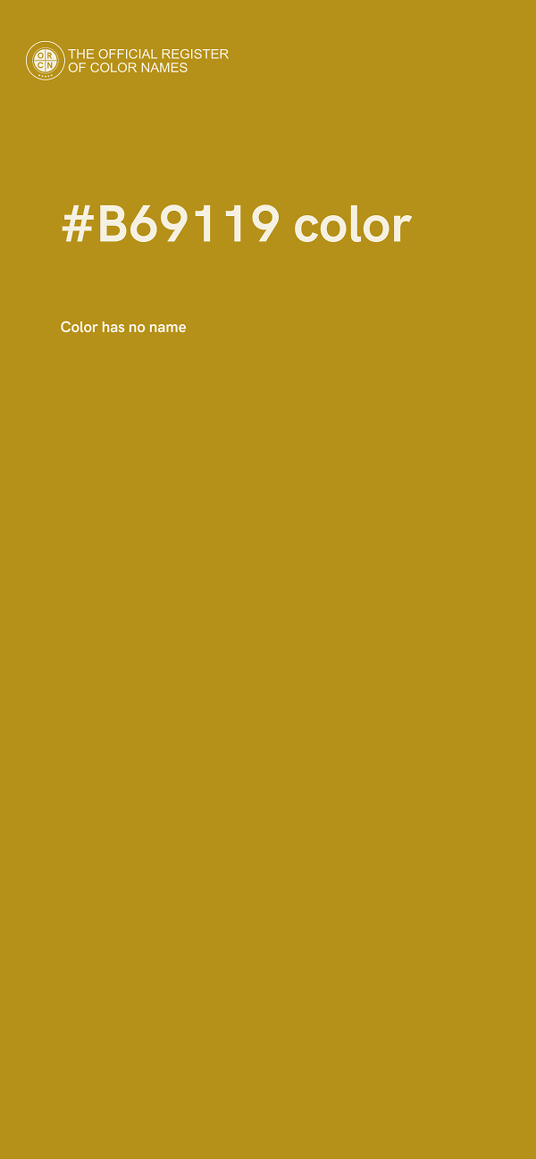 #B69119 color image