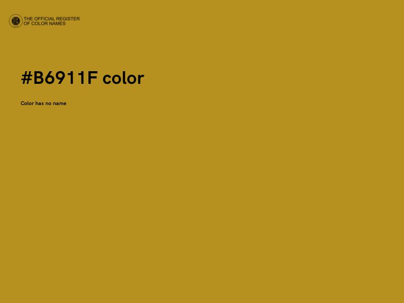 #B6911F color image