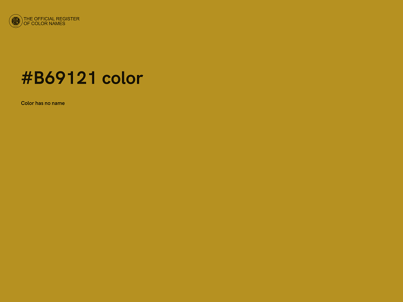 #B69121 color image