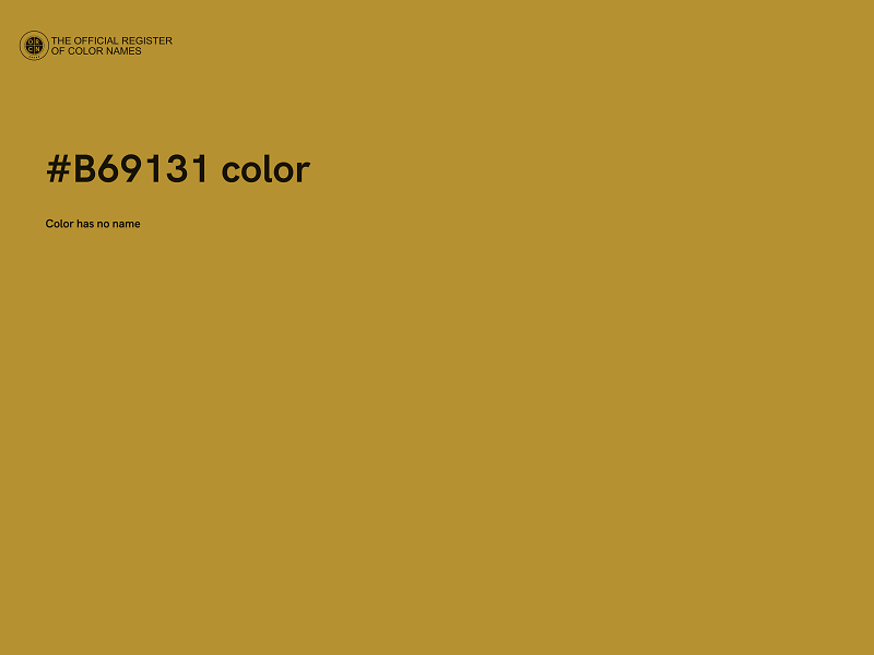 #B69131 color image