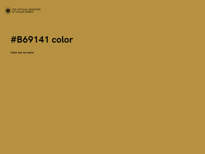 #B69141 color image