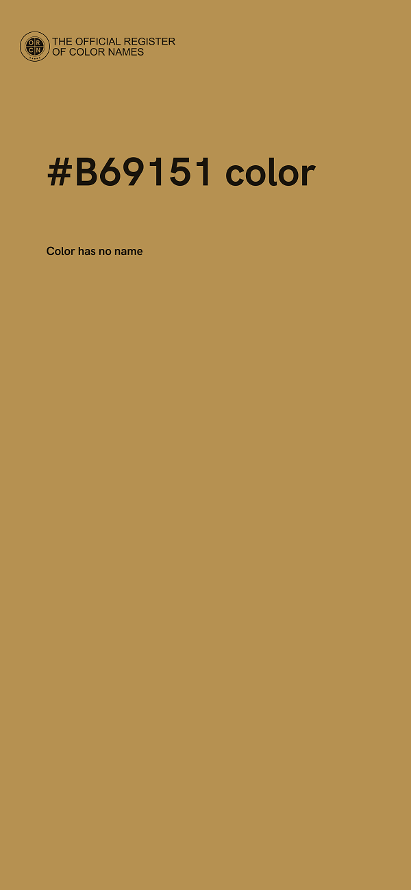 #B69151 color image