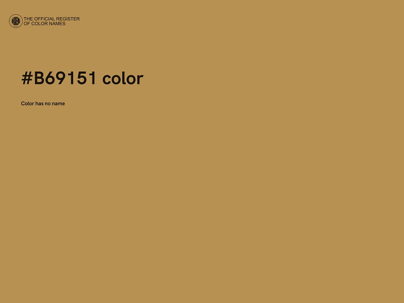 #B69151 color image