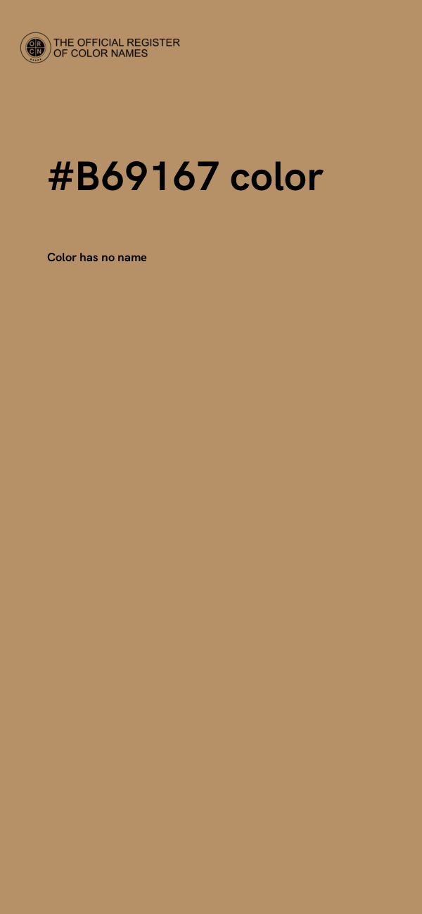 #B69167 color image