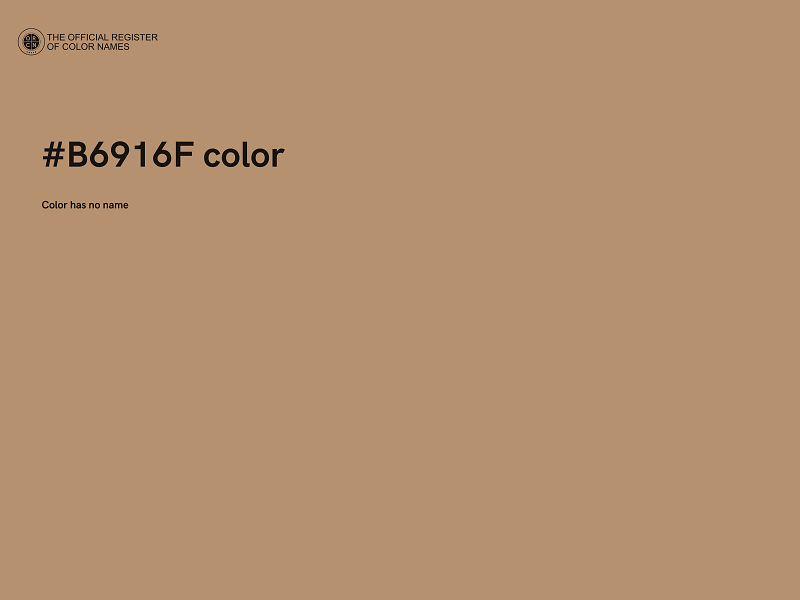 #B6916F color image