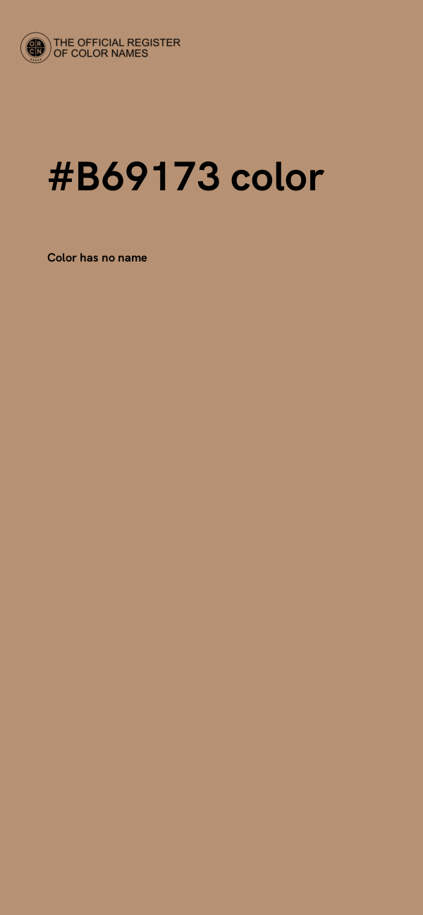 #B69173 color image