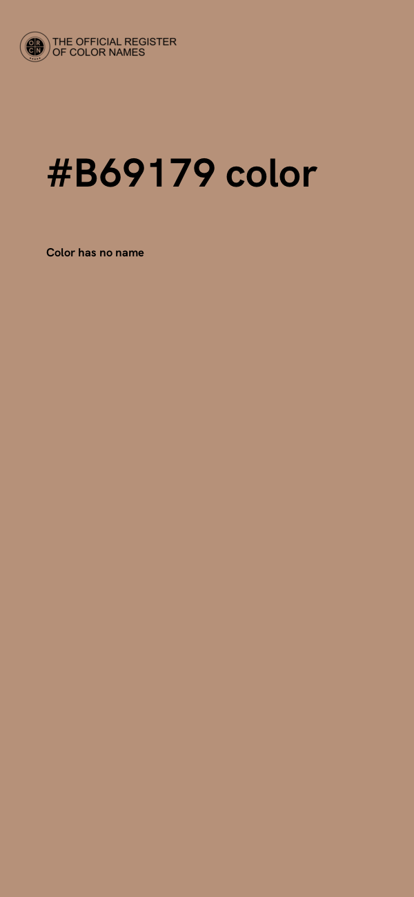 #B69179 color image