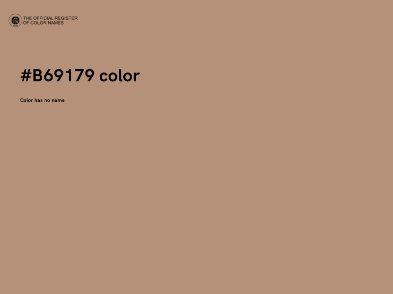 #B69179 color image