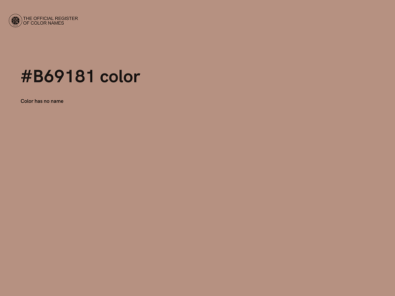 #B69181 color image