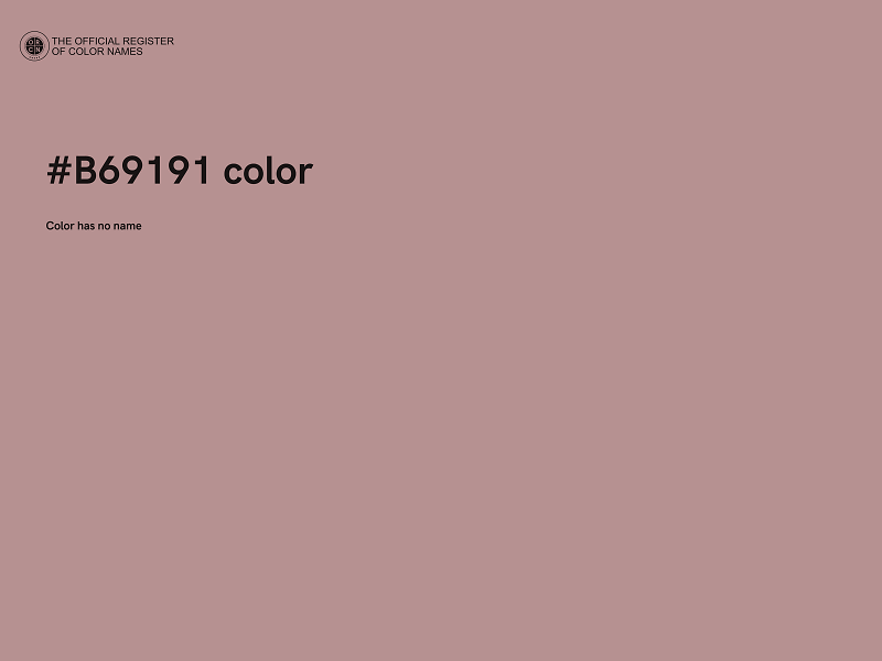 #B69191 color image