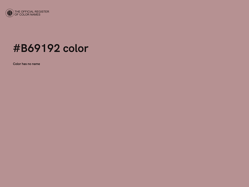 #B69192 color image