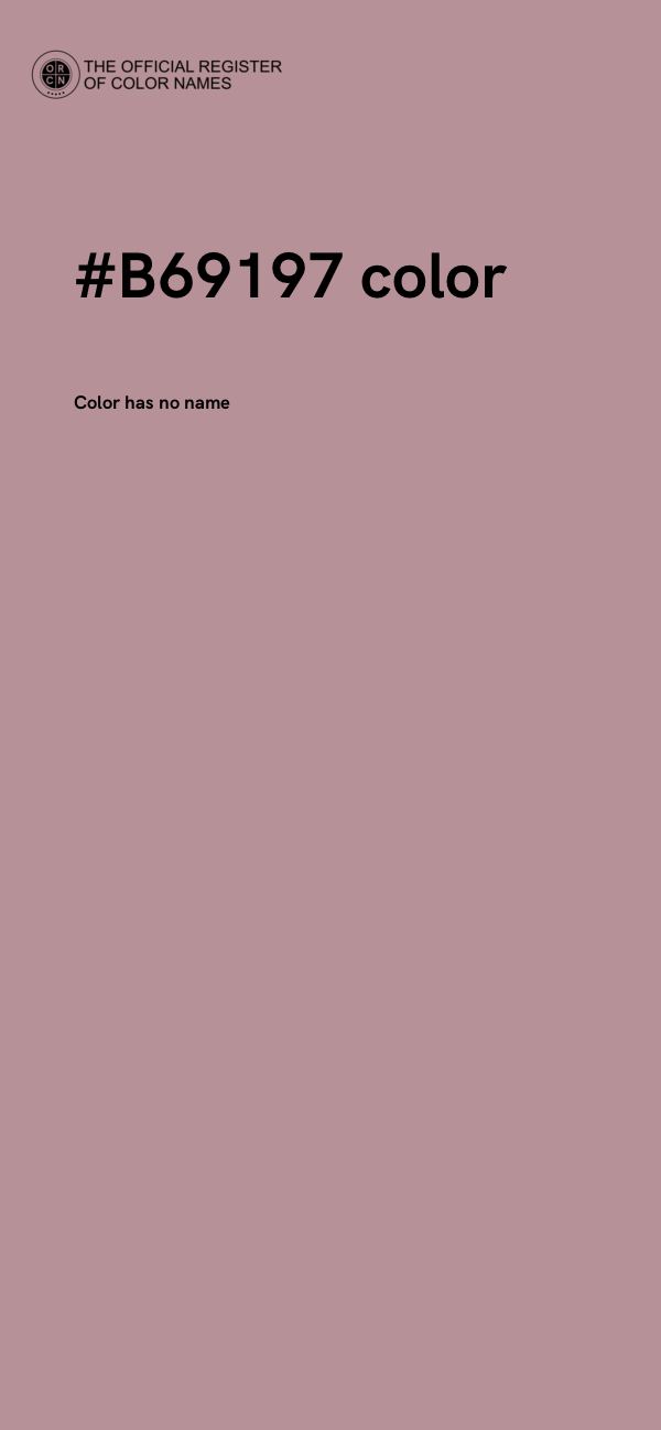 #B69197 color image