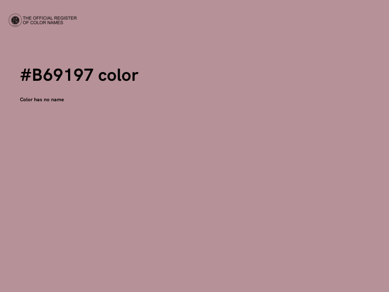 #B69197 color image