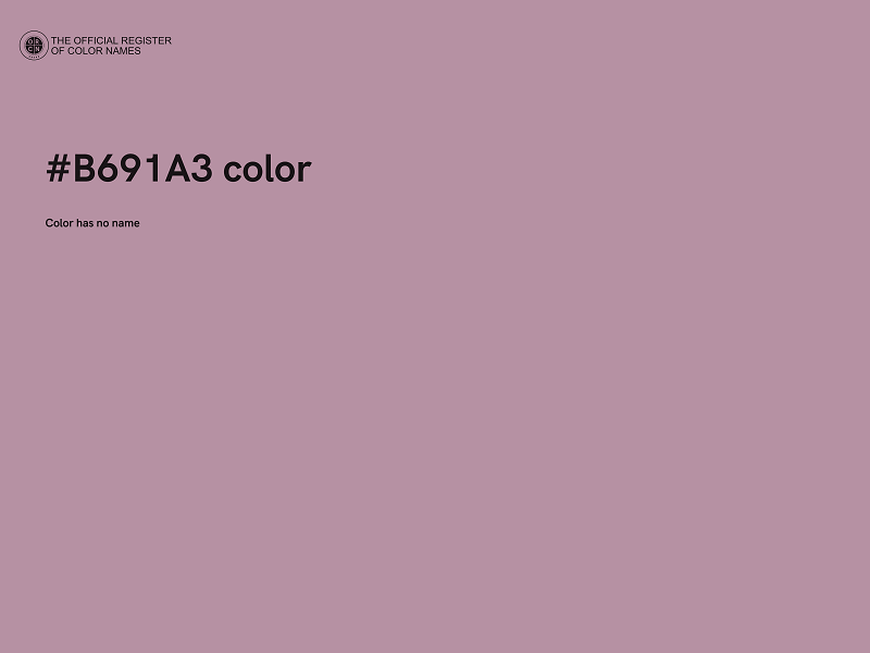 #B691A3 color image